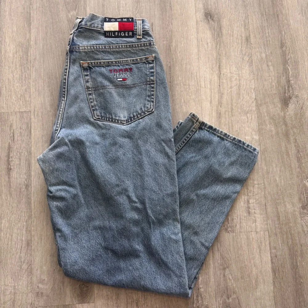 Tommy Hilfiger Vintage 90s Straight Leg Denim Jeans Medium Wash Mens 34x32